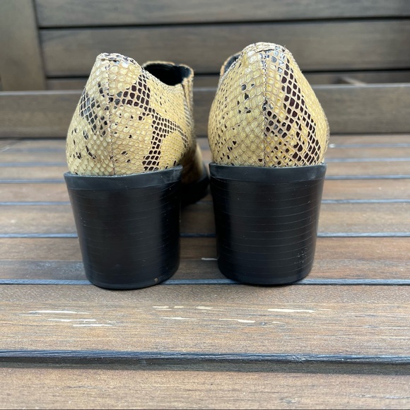 Sam and Libby Rider Leather Snakeskin Style Western Bootie, Size 8.5 - Picture 6 of 12